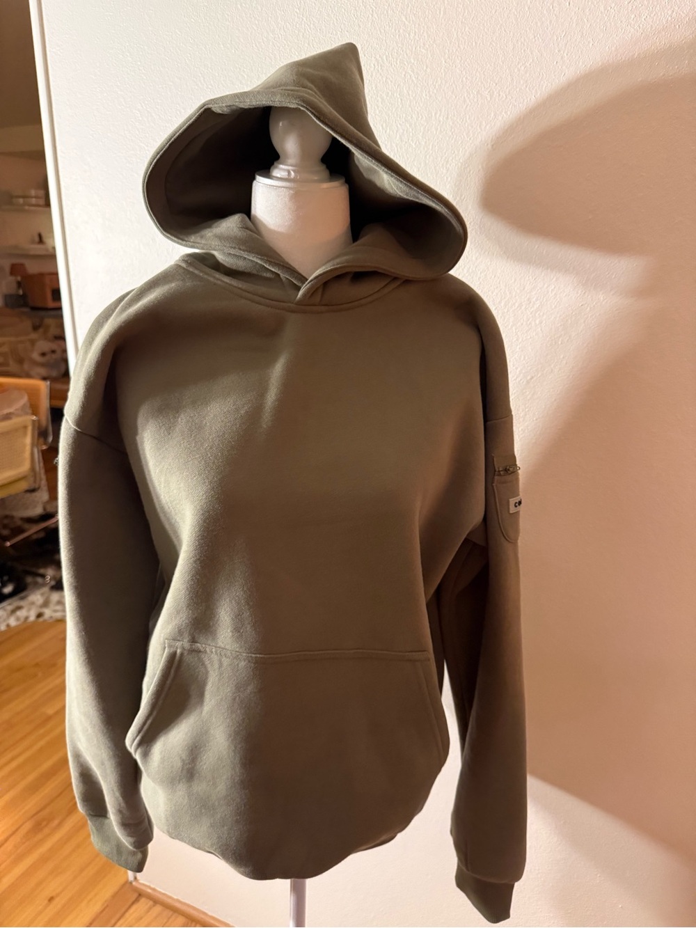 CMFRT travel essentials hoodie sweatshirt in MOSS color - Picture 5 of 8